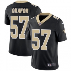 Youth Nike Saints #57 Alex Okafor Black Team Color Stitched NFL Vapor Untouchable Limited Jersey