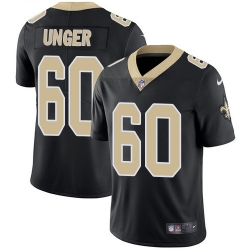 Youth Nike Saints 60 Max Unger Black Team Color Stitched NFL Vapor Untouchable Limited Jersey