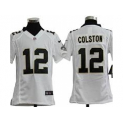 Youth Nike Youth New Orleans Saints #12 Marques Colston White jerseys