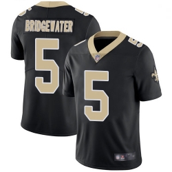 Youth Saints 5 Teddy Bridgewater Black Team Color Stitched Football Vapor Untouchable Limited Jersey