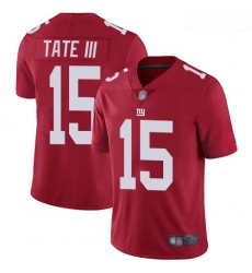 Giants 15 Golden Tate III Red Alternate Men Stitched Football Vapor Untouchable Limited Jersey