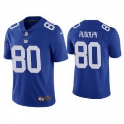 Men Blue New York Giants 80 Kyle Rudolph Vapor Untouchable Limited Stitched Jersey