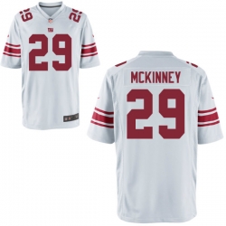 Men Giants 29 McKinney White Game Stitched NFL Jersey