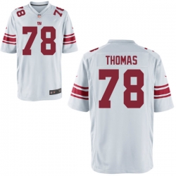 Men Giants 78 Thomas White Game Stitched NFL Jersey