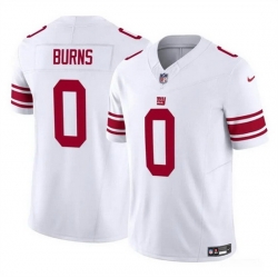 Men New York Giants 0 Brian Burns White 2023 F U S E  Vapor Untouchable Limited Stitched Jersey