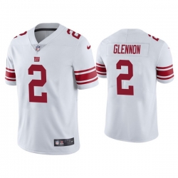 Men New York Giants 2 Mike Glennon White Vapor Untouchable Limited Stitched Jersey