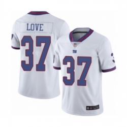 Men New York Giants #37 Julian Love Limited White Rush Vapor Untouchable Football Jersey