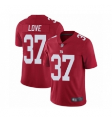 Men New York Giants #37 Julian Love Red Alternate Vapor Untouchable Limited Player Football Jersey