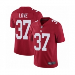 Men New York Giants #37 Julian Love Red Alternate Vapor Untouchable Limited Player Football Jersey