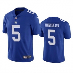 Men New York Giants 5 Kayvon Thibodeaux Blue Vapor Untouchable Limited Stitched jersey