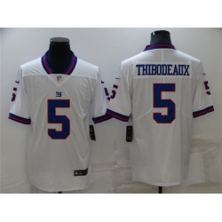 Men New York Giants #5 Kayvon Thibodeaux White Color Rush Limited Jersey