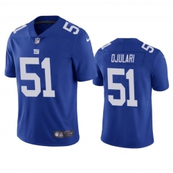 Men New York Giants 51 Azeez Ojulari Blue Vapor Untouchable Limited Stitched Jersey