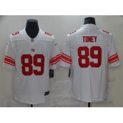 Men New York Giants 89 Toney White Nike Vapor Untouchable Limited 2021 NFL Jersey