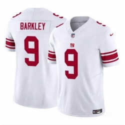 Men New York Giants 9 Matt Barkley White 2023 F U S E  Vapor Untouchable Limited Stitched Jersey