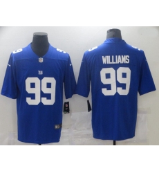 Men New York Giants 99 Williams Blue Nike Vapor Untouchable Limited 2021 NFL Jersey