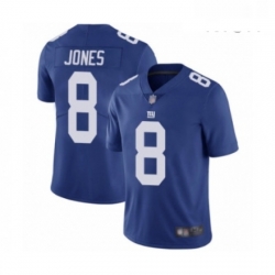 Mens New York Giants 8 Daniel Jones Royal Blue Team Color Vapor Untouchable Limited Player Football Jersey