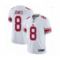 Mens New York Giants 8 Daniel Jones White Vapor Untouchable Limited Player Football Jersey