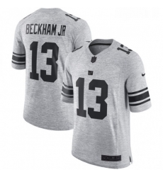 Mens Nike New York Giants 13 Odell Beckham Jr Limited Gray Gridiron II NFL Jersey
