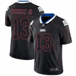 Mens Nike New York Giants 13 Odell Beckham Jr Limited Lights Out Black Rush NFL Jersey
