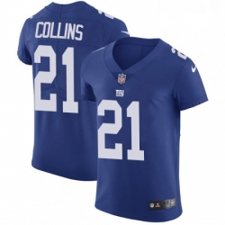 Mens Nike New York Giants 21 Landon Collins Elite Royal Blue Team Color NFL Jersey