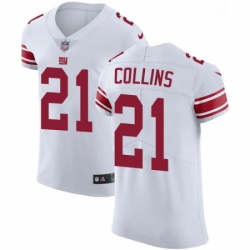 Mens Nike New York Giants 21 Landon Collins White Vapor Untouchable Elite Player NFL Jersey