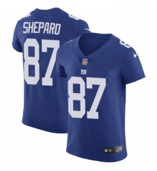 Mens Nike New York Giants 87 Sterling Shepard Elite Royal Blue Team Color NFL Jersey
