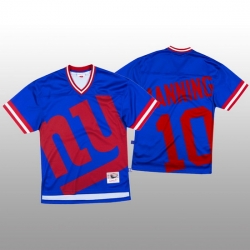 NFL New York Giants 10 Eli Manning Blue Men Mitchell  26 Nell Big Face Fashion Limited NFL Jersey
