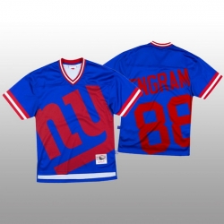 NFL New York Giants 88 Evan Engram Blue Men Mitchell  26 Nell Big Face Fashion Limited NFL Jersey