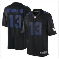 New New York Giants #13 Odell Beckham Jr Black Men Stitched NFL Impact Limited jersey
