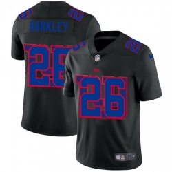 New York Giants 26 Saquon Barkley Men Nike Team Logo Dual Overlap Limited NFL Jersey Black