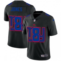 New York Giants 8 Daniel Jones Men Nike Team Logo Dual Overlap Limited NFL Jersey Black