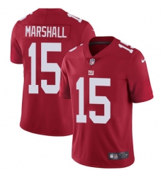 Nike Giants #15 Brandon Marshall Red Alternate Mens Stitched NFL Vapor Untouchable Limited Jersey