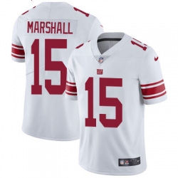 Nike Giants #15 Brandon Marshall White Mens Stitched NFL Vapor Untouchable Limited Jersey