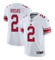 Nike Giants 2 Aldrick Rosas White Mens Stitched NFL Vapor Untouchable Limited Jersey