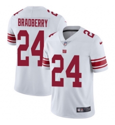 Nike Giants 24 James Bradberry White Men Stitched NFL Vapor Untouchable Limited Jersey