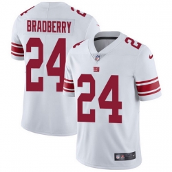 Nike Giants 24 James Bradberry White Men Stitched NFL Vapor Untouchable Limited Jersey