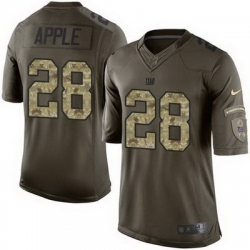 Nike Giants #28 Eli Apple Green Mens Stitched NFL Limited Salute to Service Jersey