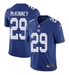 Nike Giants 29 Xavier McKinney Royal Blue Team Color Men Stitched NFL Vapor Untouchable Limited Jersey