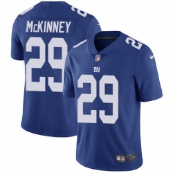 Nike Giants 29 Xavier McKinney Royal Blue Team Color Men Stitched NFL Vapor Untouchable Limited Jersey