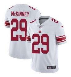 Nike Giants 29 Xavier McKinney White Men Stitched NFL Vapor Untouchable Limited Jersey