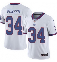 Nike Giants #34 Shane Vereen White Mens Stitched NFL Limited Rush Jersey