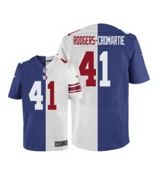 Nike Giants #41 Dominique Rodgers Cromartie Royal Blue White Mens Stitched NFL Elite Split Jersey