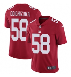 Nike Giants #58 Owa Odighizuwa Red Alternate Mens Stitched NFL Vapor Untouchable Limited Jersey