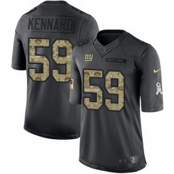 Nike Giants #59 Devon Kennard Black Mens Stitched NFL Limited 2016 Salute to Service Jersey