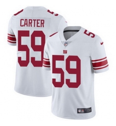 Nike Giants #59 Lorenzo Carter White Mens Stitched NFL Vapor Untouchable Limited Jersey