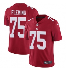 Nike Giants 75 Cameron Fleming Red Alternate Men Stitched NFL Vapor Untouchable Limited Jersey