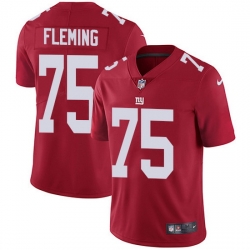 Nike Giants 75 Cameron Fleming Red Alternate Men Stitched NFL Vapor Untouchable Limited Jersey