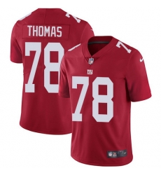 Nike Giants 78 Andrew Thomas Red Alternate Men Stitched NFL Vapor Untouchable Limited Jersey