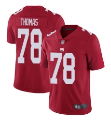 Nike Giants 78 Andrew Thomas Red Men Stitched NFL Limited Inverted Legend Jersey