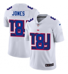 Nike Giants 8 Daniel Jones White Shadow Logo Limited Jersey